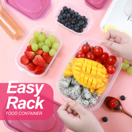 Plastic Food Storage Containers (18 Transparent)