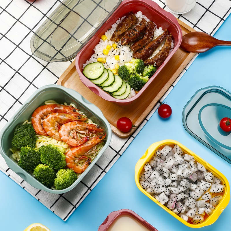 Plastic Food Storage Containers(18 Solid Colors)